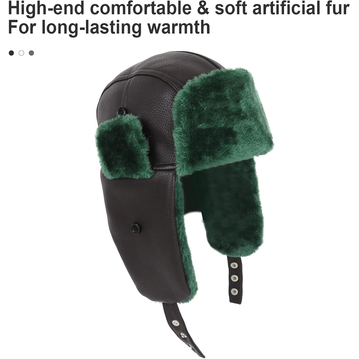 Cousin Trapper Hat Eddie Winter Hats for Men Women Hunting Ski Hat with Ear Flap National Lampoon's Christmas Vacation Trapper Faux Fux Hat Black
