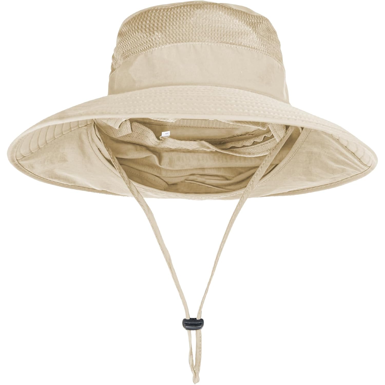 Sun Hats for Men Women Fishing Hat UPF 50+ Breathable Wide Brim Bucket Hats Summer UV Protection Safari Hat with Neck Flap