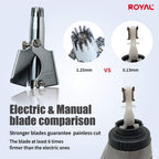 ROYAL [Made in Korea] Nose Hair Trimmer for Men Birdie, Manual, Battery-Free, Water-Resistance, Painless with Twelve Dual-Edged Blades, Patented Mechanism ET-4