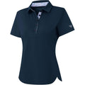 M Maelreg 5-Button Polo Shirts For Women Stretch Dry Fit Performance Lightweight Contrast Collared Golf Shirts Short Sleeve