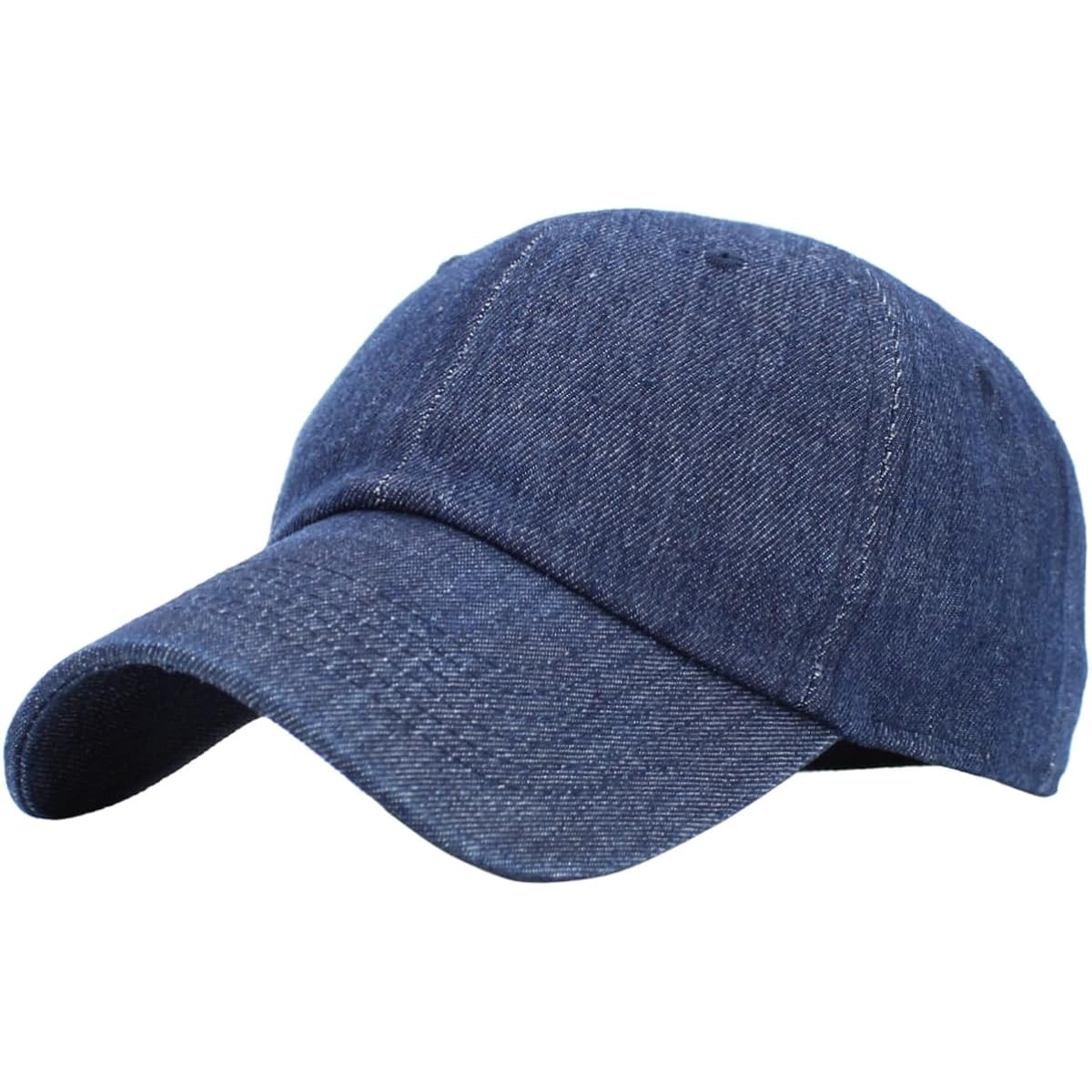 KBETHOS Classic Unisex Cotton Adjustable Low Crown Baseball Cap – Plain Dad Hat Dark Denim