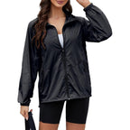 Light Weight Rain Jacket Women Waterproof Windbreaker Travel Rain Coats For Women Packable S-Xxl