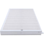 Amazon Basics Smart Box Spring Bed Base, 5-Inch Height Mattress Foundation, Tool-Free Easy Assembly, Metal Support, Full, 74" x 53"