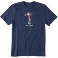 Life Is Good Men'S Crusher Tee Shirt, Short Sleeve Cotton Graphic T-Shirts, Golf Jake