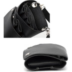 Scissor Bag, Faux Leather Salon Barber Professional Scissors Holster Hair Stylist Tools Bag With Waist Shoulder Belt