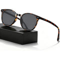Round Sunglasses for Women Men, Polarized Retro Trendy Sunglasses Vintage Small Frame, UV Protection Lens Fashion Classic Tortoise/Grey
