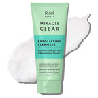 Rael Miracle Clear Facial Cleanser – Makeup Remover, Daily Face Wash, Gentle Deep Pore Cleansing Korean Skin Care For Oily & Combination Skin (Exfoliating Cleanser, 5.1 Fl. Oz)