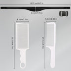 Fade Hair Trimming Guide For Men Haircut, Adjustable Silicone Curved Haircut Band, Curved Positioning Comb And Flat Top Comb For Home Diy Haircuts, Self Haircut Kit Guide Salon Styling Tools