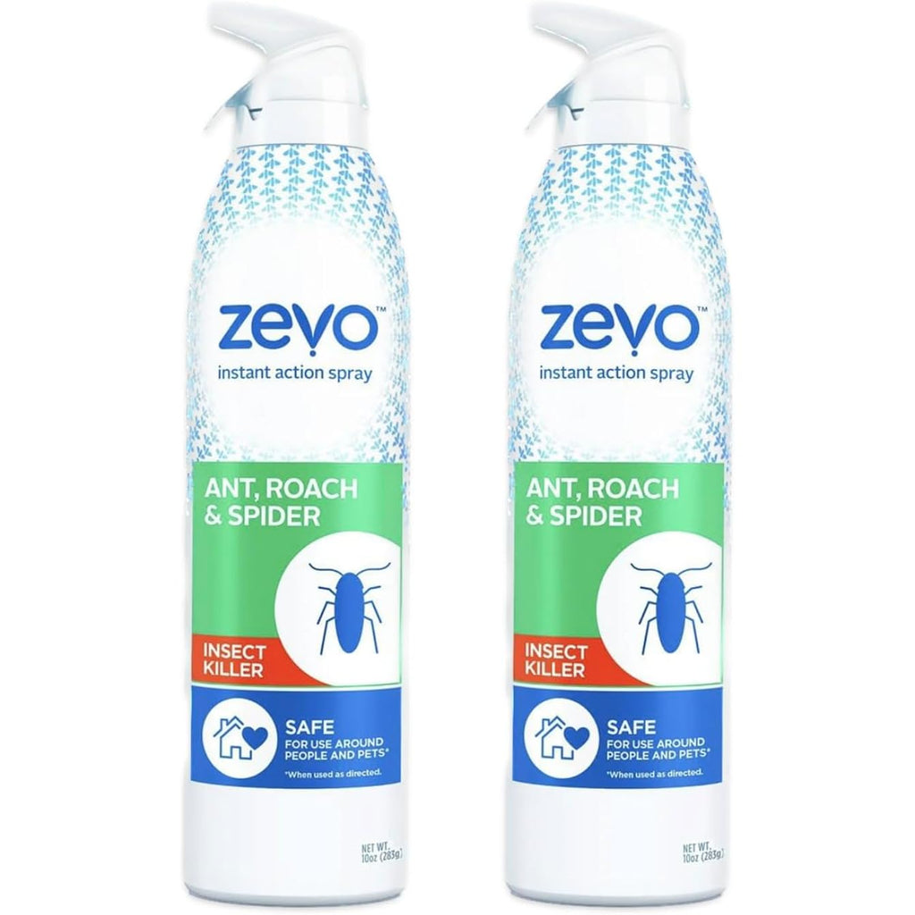 Zevo Roach Killer Ant, Roach, Spider Insect Spray (10 Oz) | Indoor Outdoor Use | Instant Action | Pet People Friendly Safe (2)