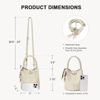 BOSTANTEN Small Crossbody Bags for Women Vegan Leather Mini Bucket Handbag Removable Shoulder Strap