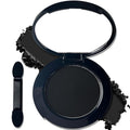 Meicoly Black Eye Shadow With Mirror,Matte Single Eyeshadow For Halloween Elphaba Makeup,Pressed Powder Eyeshadow Makeup,Matte Shade Eyelid Color Eye Makeup For Women,High Pigment,Long Wear,Waterproof