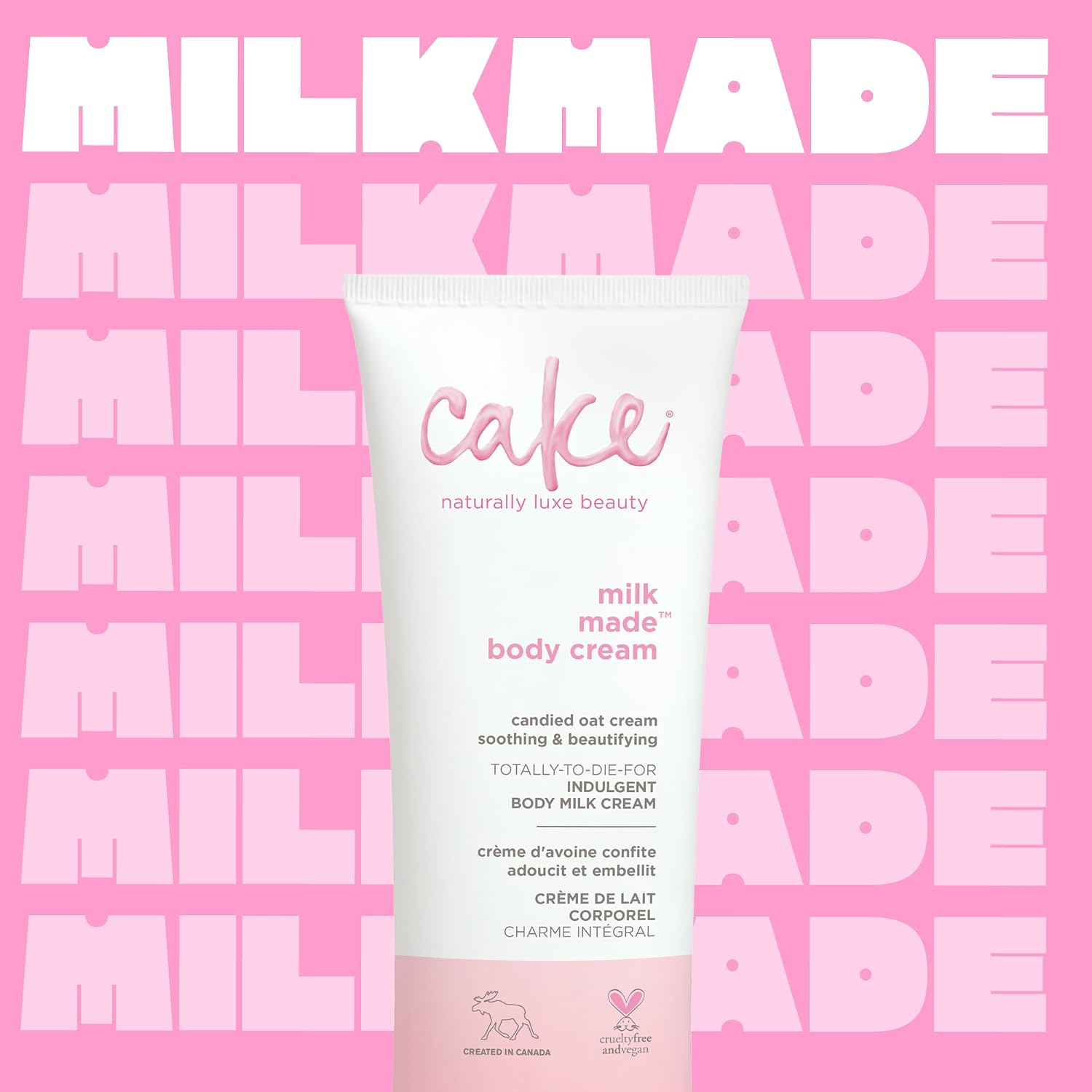 Cake Beauty, Shea Butter Body Cream Body Lotion For Women Dry Skin, Basic, Milk Made Indulgent, 7 Fl Oz