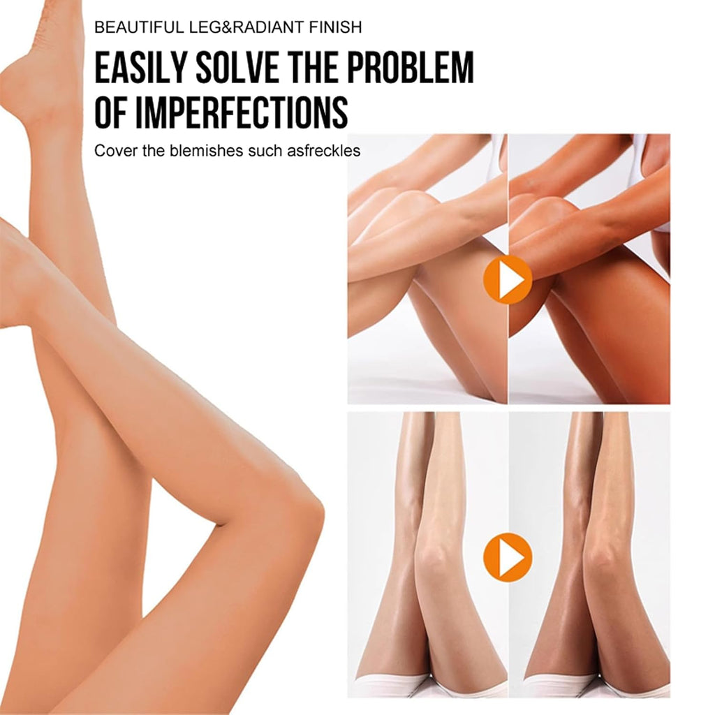 O’Cheal Waterproof Leg Makeup Cream, No Transfer Tattoo Cover Up&Scar Concealer, Long Lasting Body Foundation For Flawless Skin, Leg Varicose Vein Cover Up, Suitable All Skin Tones (Nature)