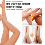 O’Cheal Waterproof Leg Makeup Cream, No Transfer Tattoo Cover Up&Scar Concealer, Long Lasting Body Foundation For Flawless Skin, Leg Varicose Vein Cover Up, Suitable All Skin Tones (Nature)