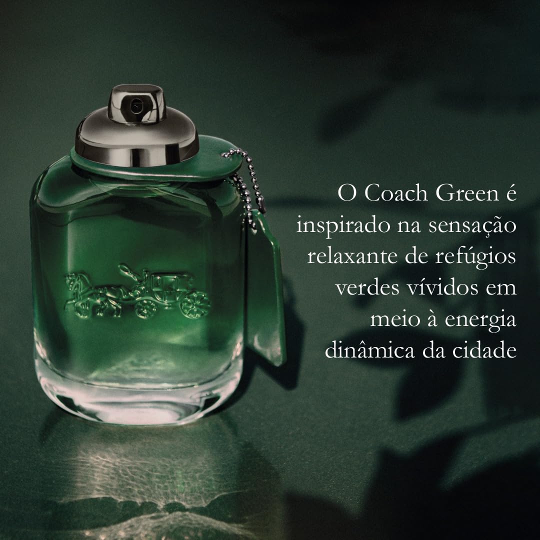 Coach - Green Eau de Toilette - Men's Fragrance - Fruity & Green - With notes of Kiwi, Rosemary Essence & Crystal Moss