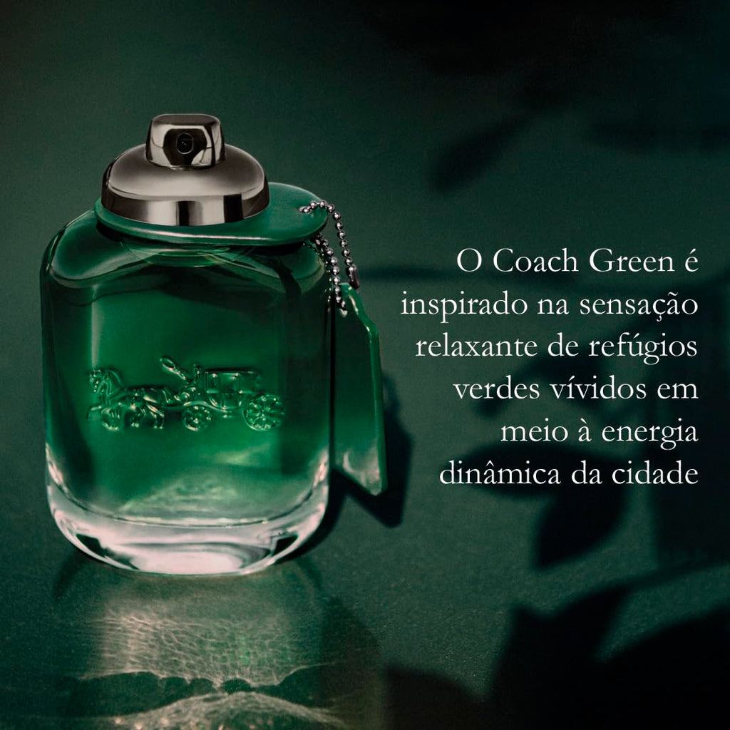 Coach - Green Eau de Toilette - Men's Fragrance - Fruity & Green - With notes of Kiwi, Rosemary Essence & Crystal Moss