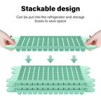 Mini Ice Cube Tray For Freezer: Fddbi Small Ice Trays For Freezer With Bin - 117×4Pcs Easy Release Nugget Ice Tray - Crushed Ice Tray With Container