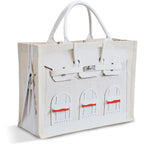 16Oz Sturdy Canvas Tote Bag For Women, Luxury Illusion Print Handbag, Unique Bridesmaid Gift & Work Bag
