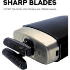 Supreme Trimmer Crunch Lite STF600 | Professional Double Foil Shaver for Men | Cordless & Corded, 60 Min Runtime, Hidden LED Display | Barber Face & Head Finishing Razor
