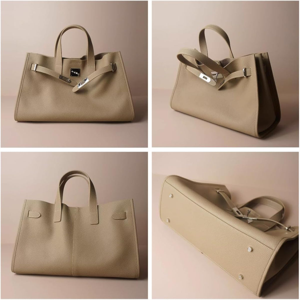 Leather Totes Handbag Shoulder Bag Sling Hobo Commuter Crossbody Bag Large Capacity Locker Versatile Casual Luxury