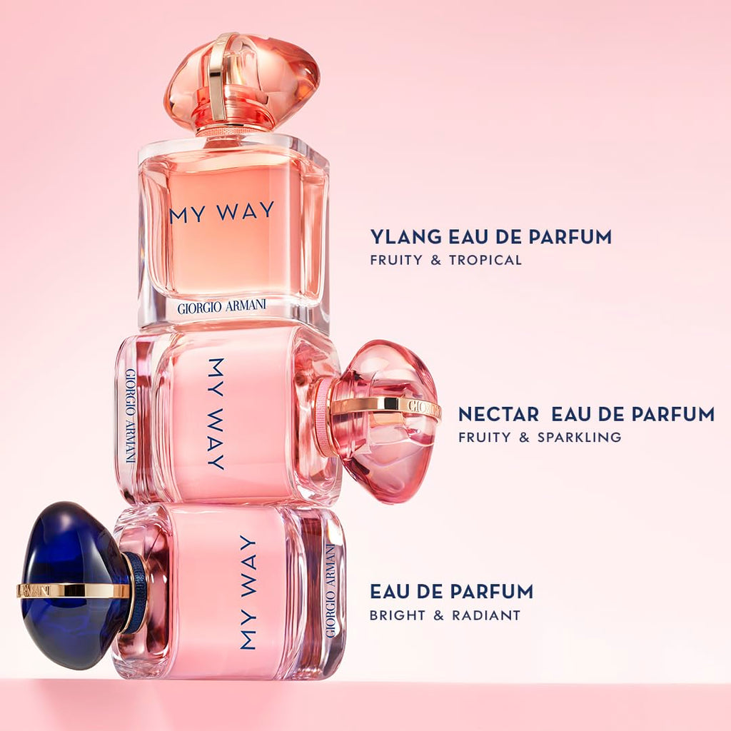 Armani Beauty – My Way Eau de Parfum – Women's Perfume Travel Set ($136 Value) – Full Size (1.0 Fl Oz), Travel Size (0.3 Fl Oz) Perfumes