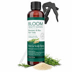 Rosemary & Rice Water Spray For Hair – Homegrown Rosemary, Korean Root & Scalp Hair Tonic – Strengthens & Adds Fullness – Leave-In Mist For Thinning Hair, Men & Women – 6 Oz
