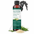 Rosemary & Rice Water Spray For Hair – Homegrown Rosemary, Korean Root & Scalp Hair Tonic – Strengthens & Adds Fullness – Leave-In Mist For Thinning Hair, Men & Women – 6 Oz