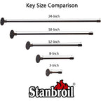 Stanbroil Universal 3-Inch Gas Valve Key Antique Copper | Fits 1/4" And 5/16" Turn Ball Valve For Gas Fire Pits And Fireplaces