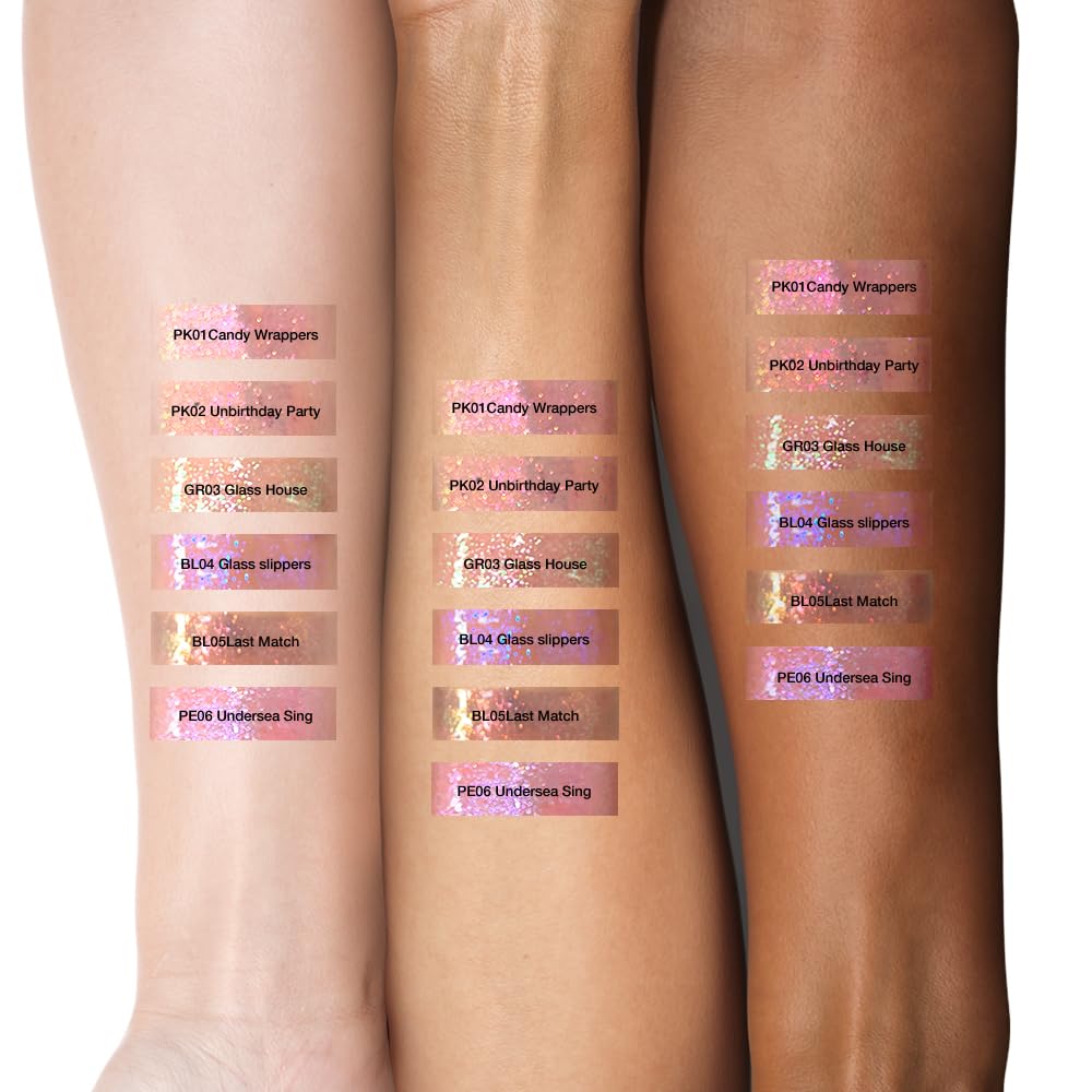 Focallure Glitter Liquid Lipstick, Hydrating Moisturizing Lip Gloss For Women, Sparkly Shimmer Lip Makeup, Smooth Lightweight Long Lasting Glitter Lip Color, Last Match