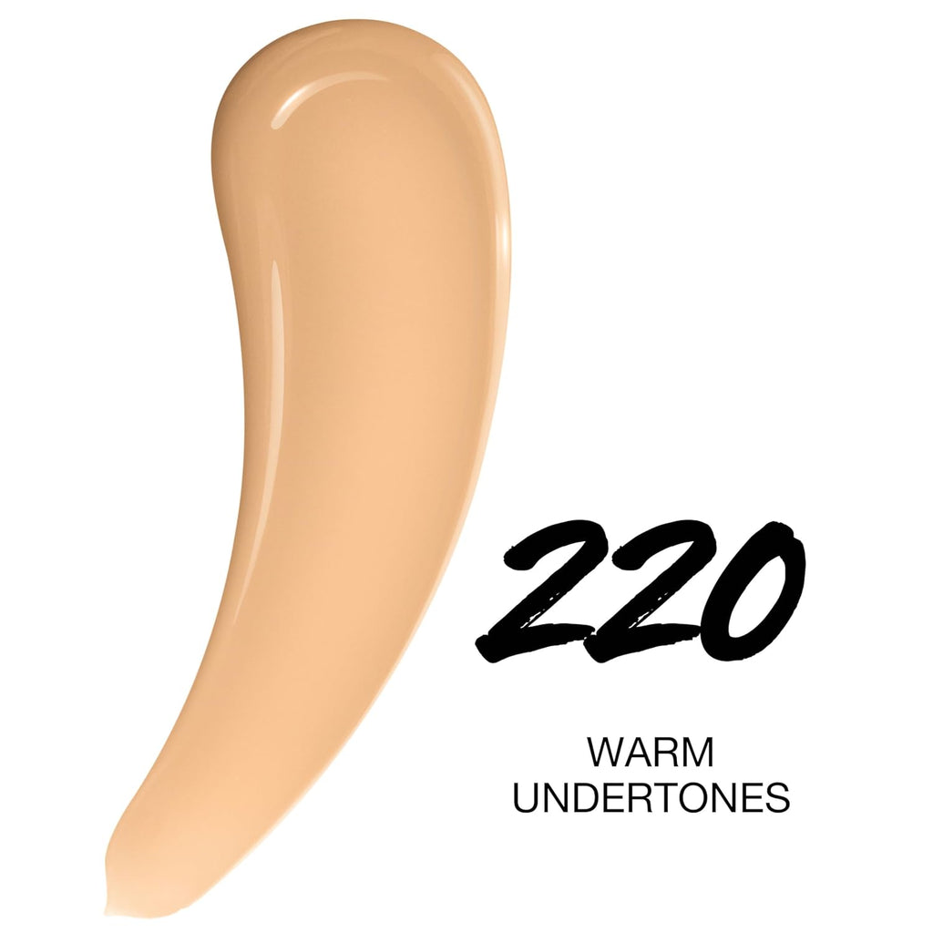 Maybelline Super Stay Lumi-Matte Foundation, Lightweight and Buildable Full Coverage Foundation Makeup For Up To 30HR Wear, 220, 1 Count