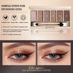 Neutral Nude Brown Eyeshadow Palette – 6 Matte & Shimmer Shades, Blendable Long-Lasting Eye Shadow Kit for Natural Everyday Makeup, Soft Glam Looks & Mature Eyes, High Pigment Smooth Formula 1