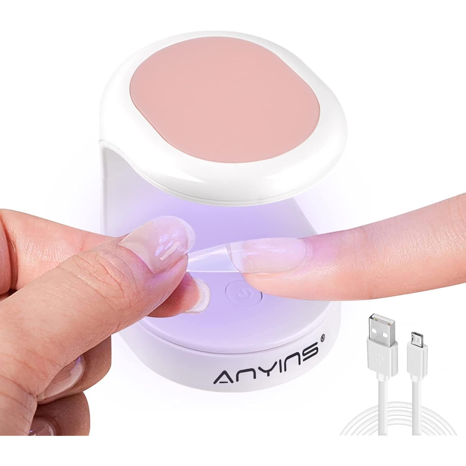 Mini UV Light for Gel Nails, UV Light for Nails Nail Lamp Portable UV Nail Lamp 16W UV Lamp Professional UV Lamp for Gel Nails Innovative Nail Dryer for Nail Art