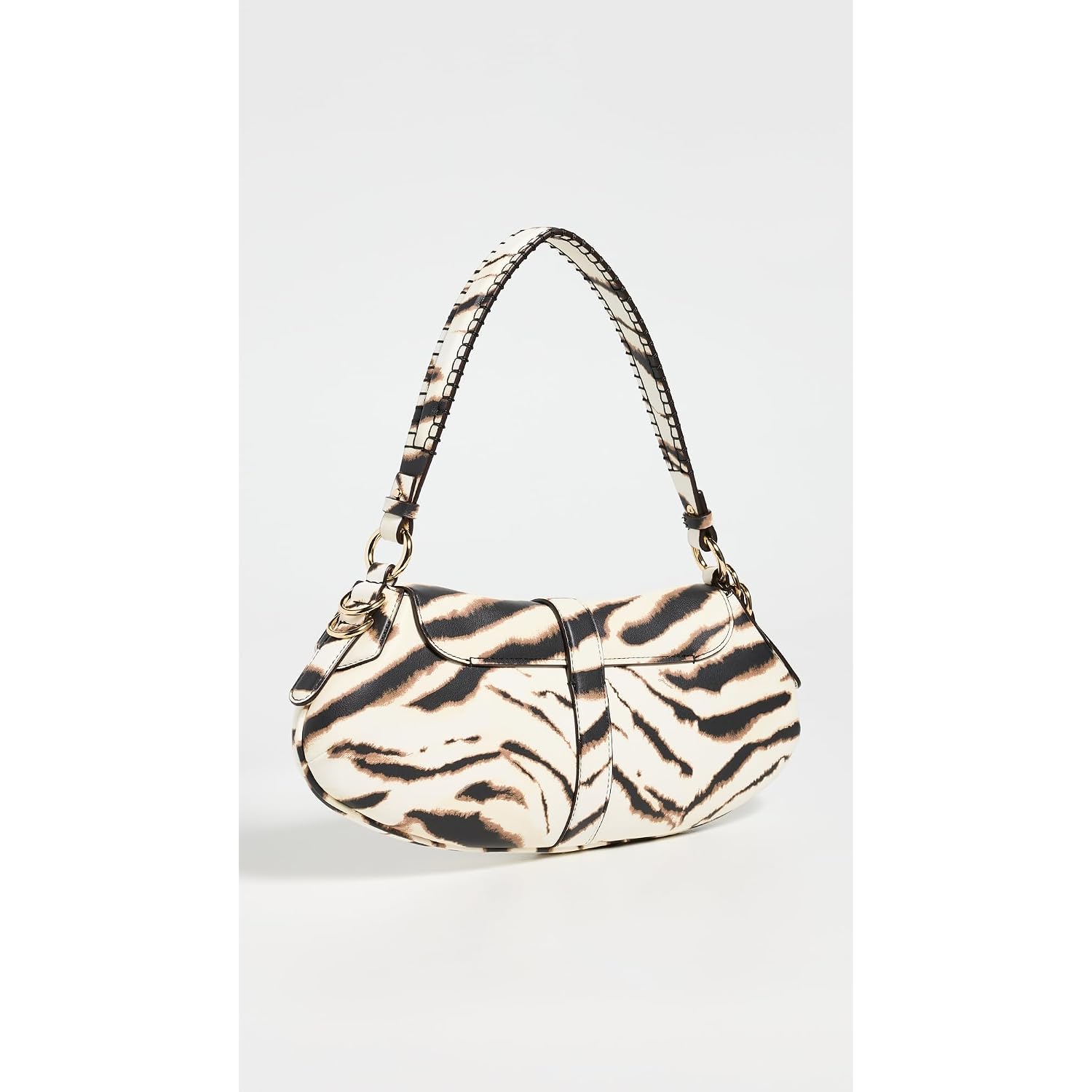 Ganni Women'S Kat Zebra Shoulder Bag