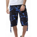 Idealsanxun Men'S Casual Loose Fit Multi-Pockets Military Cargo Shorts