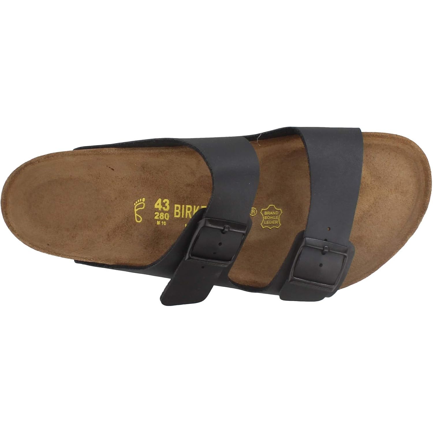 Birkenstock Unisex Arizona Sandal,Black Birko-Flor,45 M Eu