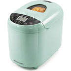 Elite Gourmet Programmable Bread Maker, 2 Lb Loaf, 3 Sizes, 19 Presets Incl. Gluten-Free, Dough & Jam, Delay Timer, Mint