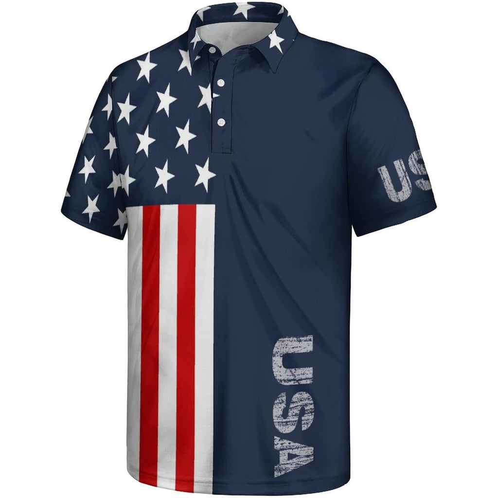 Men'S Funny Polo Shirts Short Sleeve Golf Shirt For Men Quick-Dry Golf Polo Shirt Moisture Wicking Activewear Polos
