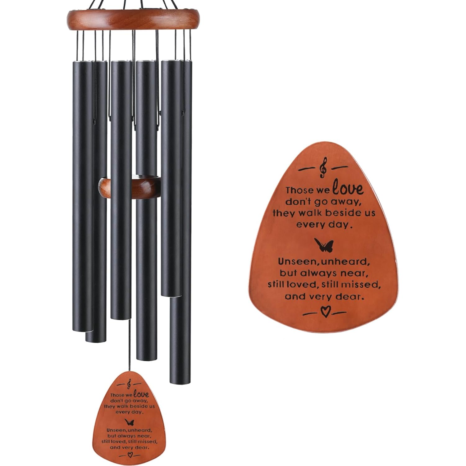 Memorial Wind Chimes For Outside, Sympathy Gift For Loss Of Loved One Mom Dad, Ideal For Funeral, Remembrance & Bereavement, Outdoor Use