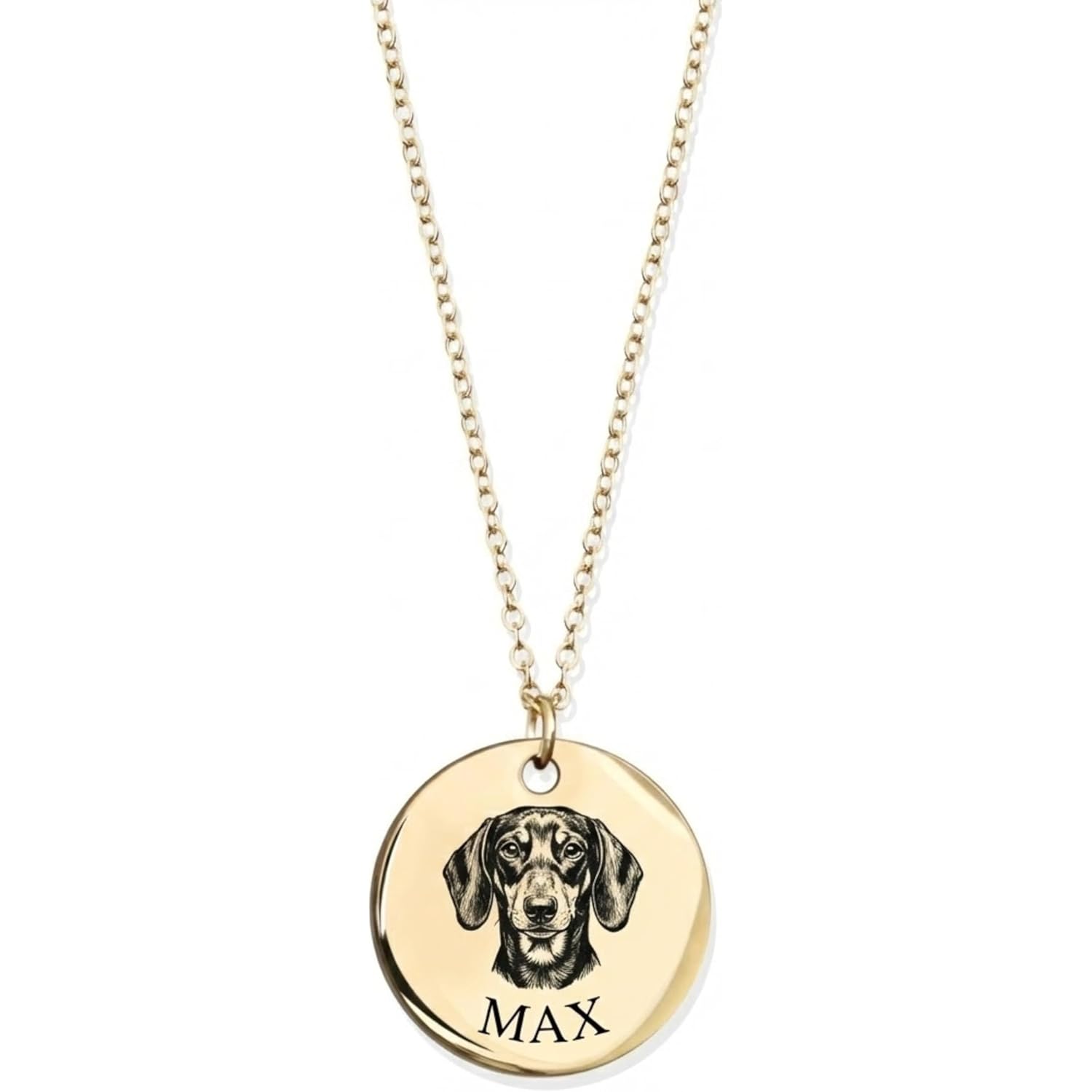 MignonandMignon Personalized Pet Portrait Necklace – Custom Jewelry Gift for Dog or Cat Lovers Unique Holiday Gifts for Her -LCN-AP