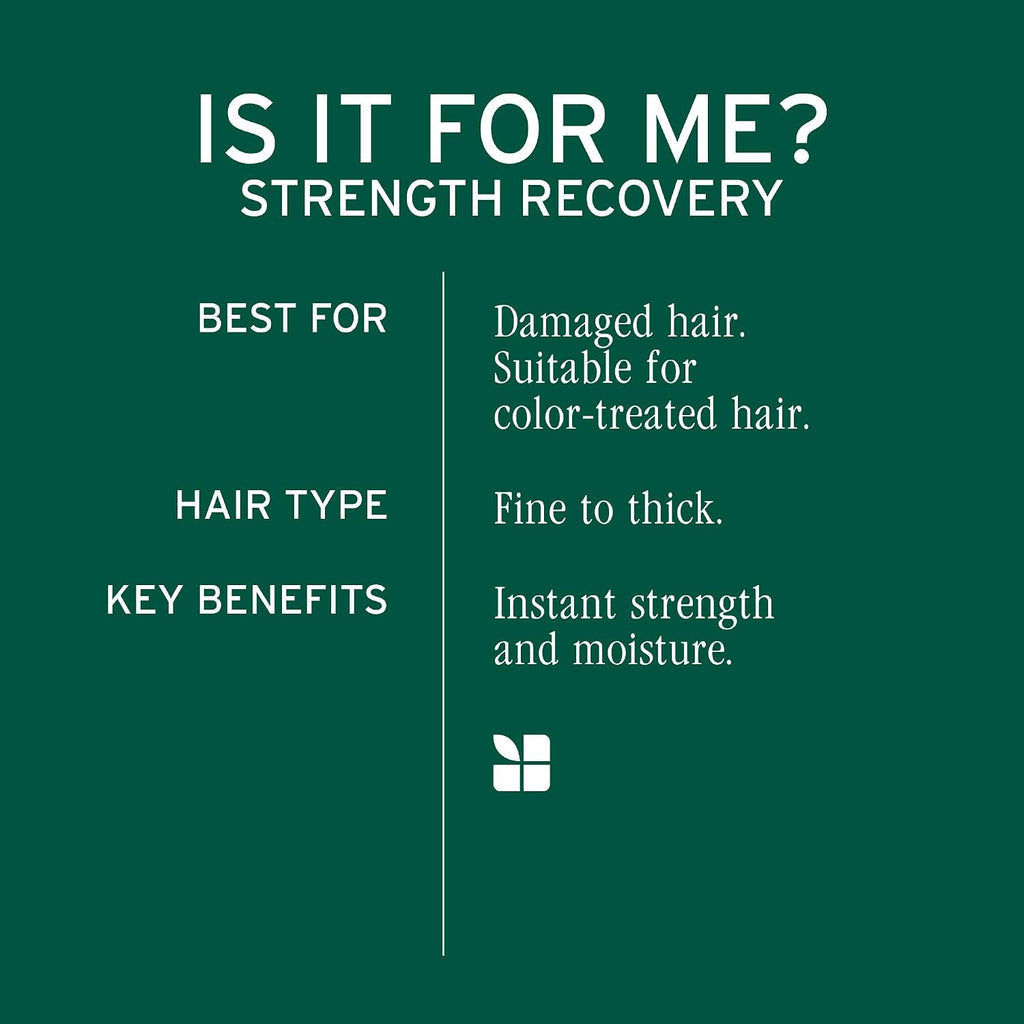 Biolage Strength Recovery Shampoo - Reduces Breakage & Detangles, Instantly Strengthens And Moisturizes, For Damaged Hair, With Olive Squalane & Vegan Proteins, Paraben & Mineral Oil-Free