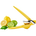 Chef'N Freshforce Lemon Squeezer Citrus Juicer, Manual Hand Press With Dual-Gear Power For Maximum Juice Extraction, Durable, Yellow
