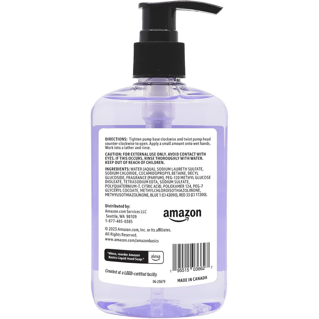 Amazon Basics Original Fresh Liquid Hand Soap With Moisturizers, 7.5 Fl Oz (Pack Of 6)