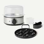 Amazon Basics Electric Egg Cooker for Hard-Boiled Eggs with Auto Shutoff, Dishwasher-Safe Parts, 7-Egg Capacity, BPA Free, Black