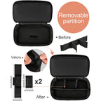 Barber Tool Bag, Hair Clipper Bag Hair Cutting Scissors Storage Bag Shaving Kits Haircut Accessories Organizer Bag Gift For Women (Black)