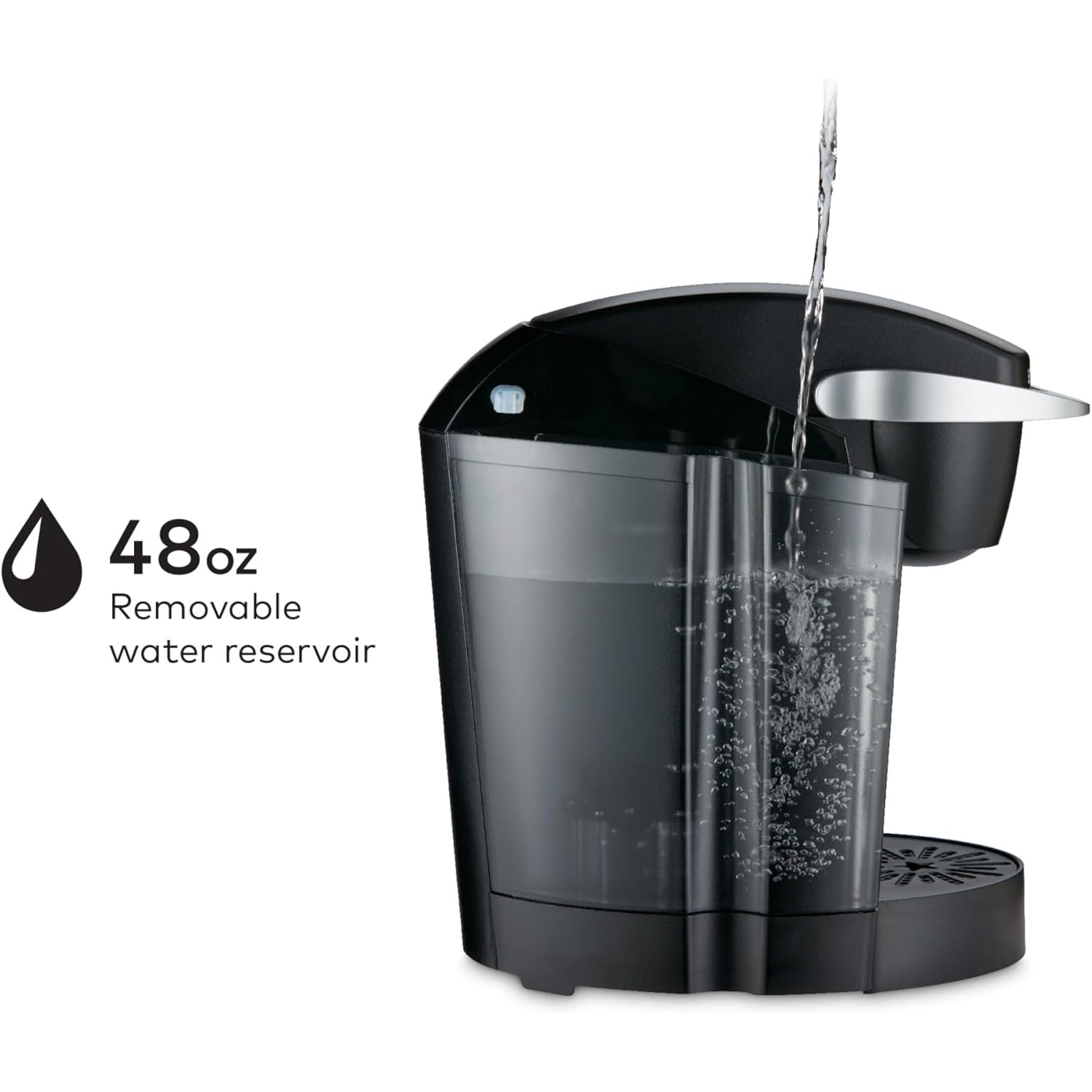 Keurig K-Classic Single Serve K-Cup Pod Coffee Maker, with 3 Brew Sizes, 48oz Removable Reservoir, Black