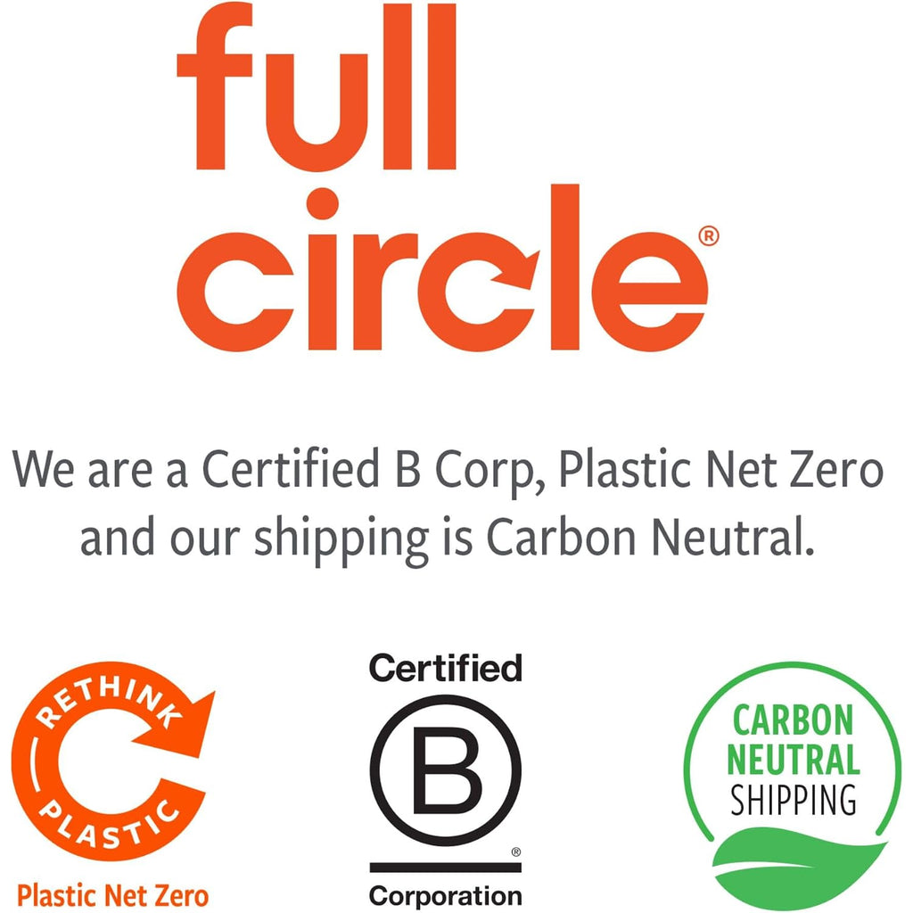 Full Circle The Ring Bamboo Produce Scrub Brush - Bpa-Free Vegetable & Fruit Cleaner - Removes Dirt From Potatoes, Mushrooms & Root Vegetables