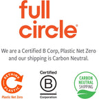 Full Circle The Ring Bamboo Produce Scrub Brush - Bpa-Free Vegetable & Fruit Cleaner - Removes Dirt From Potatoes, Mushrooms & Root Vegetables