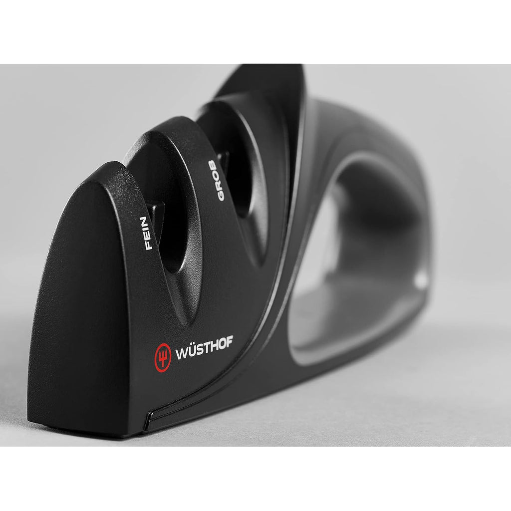 Wüsthof 2-Stage Hand-Held Sharpener, Black