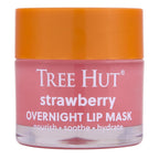 Tree Hut Strawberry Overnight Lip Mask, Hydrating & Moisturizing Lip Treatment With Shea Butter, Vitamin E, Nourishing Lip Care For Soft, Smooth Lips, Overnight Lip Repair Balm, 0.6 Oz