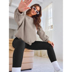 Womens Sweatshirts Oversized Crewneck Y2K Fleece Hoodies Fall Fashion 2026 Teen Girls Cute Winter Clothes Sweater